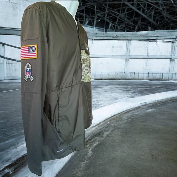 NWT Nike Dallas Cowboys Men's NFL Salute to Service 1/2 Zip Hybrid Jacket Size L - Picture 3 of 12